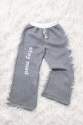 UNMATTA SWEATPANT * GREY WITH WHITE PRINT