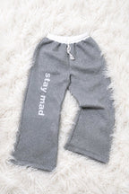 UNMATTA SWEATPANT * GREY WITH WHITE PRINT