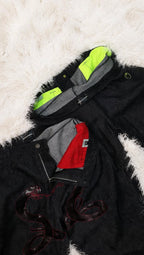 JEANS ANANTA RUBINO * BLACK WITH IMPERIAL PORPORA EMBROIDERY [red edition]