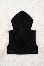 ANJALI CROP HOOD  * BLACK