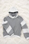 NIRMOKA HOODIE * GREY WITH TRANSPARENT SCALE INSERTS