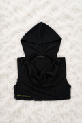 ANJALI CROP HOOD  * BLACK
