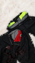 JEANS ANANTA RUBINO * BLACK WITH IMPERIAL PORPORA EMBROIDERY [lime edition]