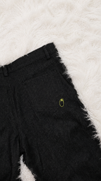 JEANS ANANTA RUBINO * BLACK WITH IMPERIAL PORPORA EMBROIDERY [lime edition]